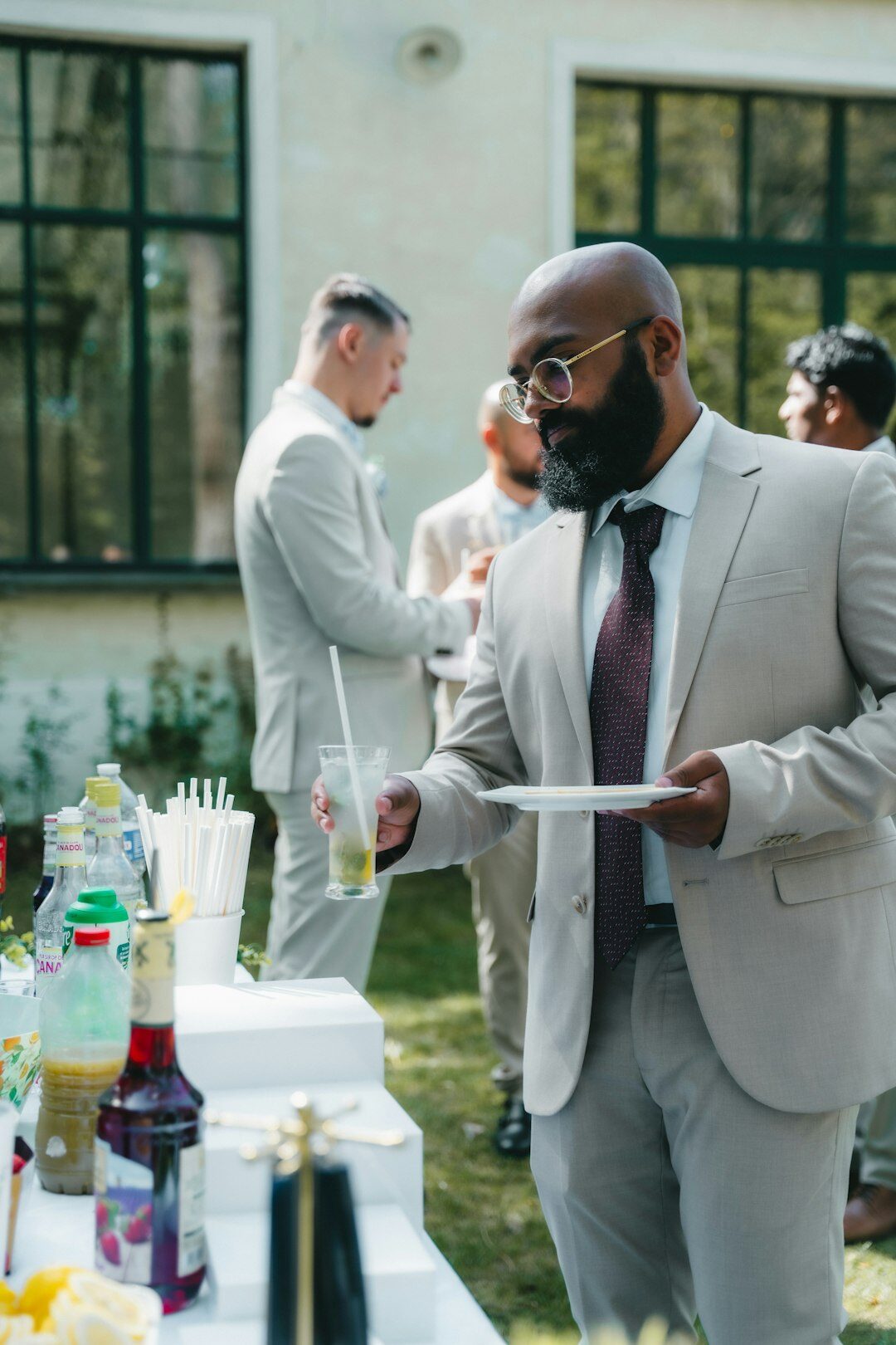business people networking at event